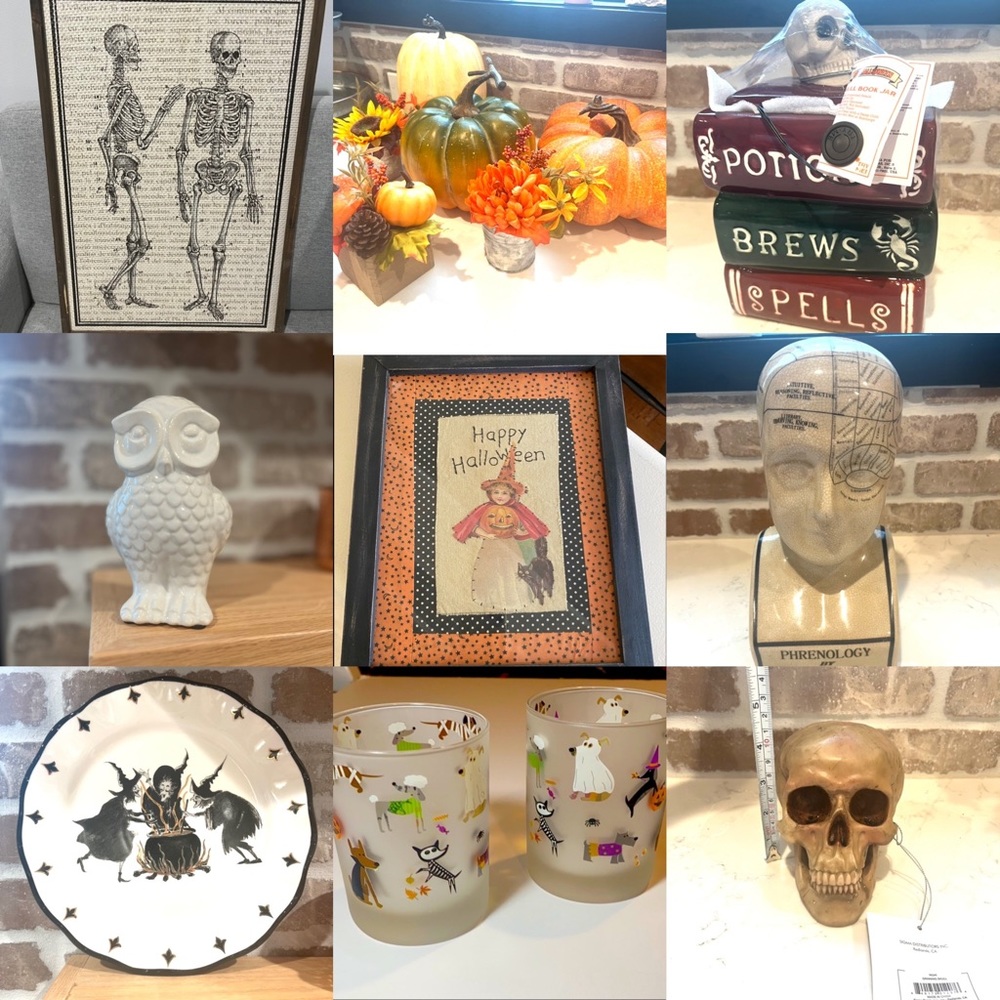 Lots of fall and Halloween decor
